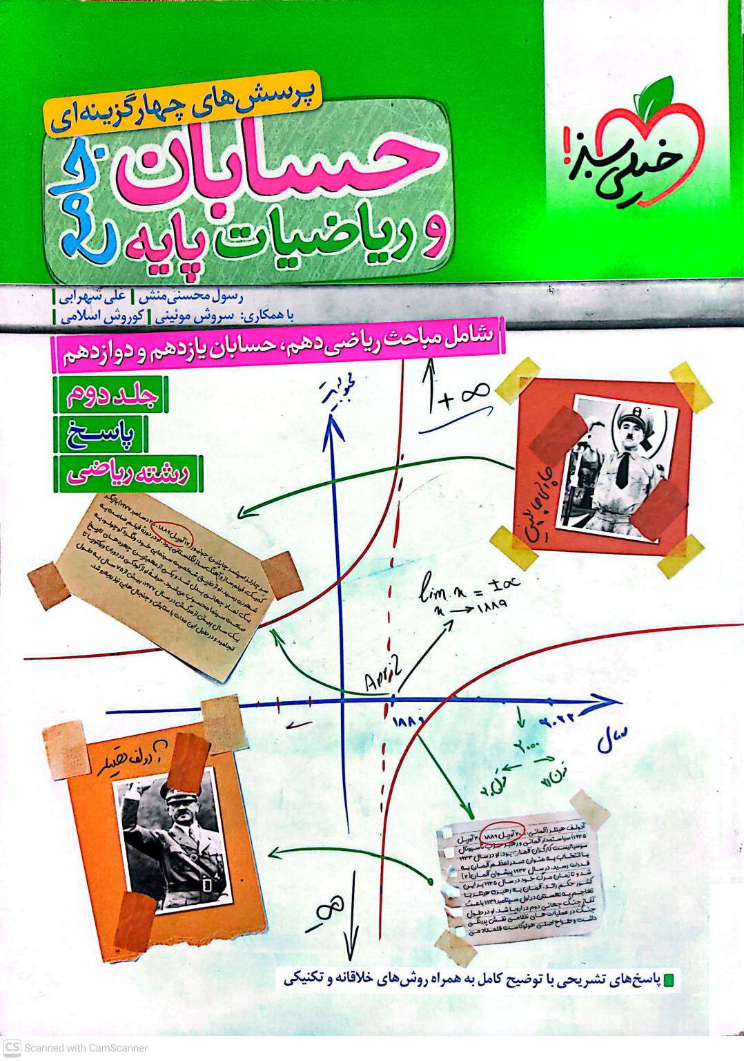 کتاب حسابان و ریاضیات پایه جامع خیلی سبز دو جلدی